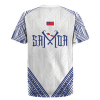 White Samoa Tribal Chest Tattoo Rugby Jersey LT9 - Polynesian Pride