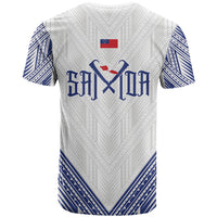 White Samoa Tribal Chest Tattoo T Shirt LT9 - Polynesian Pride