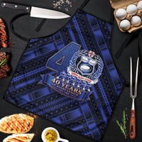 Toa Samoa 40th Anniversary Apron Royal Blue Tribal LT9 Blue - Polynesian Pride