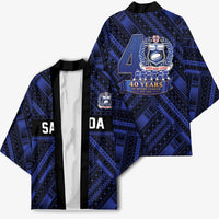 Toa Samoa 40th Anniversary Kimono Royal Blue Tribal LT9 - Polynesian Pride