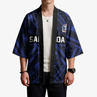 Toa Samoa 40th Anniversary Kimono Royal Blue Tribal LT9 - Polynesian Pride