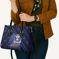Toa Samoa 40th Anniversary Leather Bag Royal Blue Tribal LT9 - Polynesian Pride