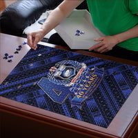 Toa Samoa 40th Anniversary Puzzle Royal Blue Tribal LT9 - Polynesian Pride