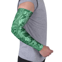 Polynesia Arm Sleeves Hibiscus Hawaiian Tribal Tattoo Retro Green - Polynesian Pride