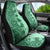 Polynesia Car Seat Cover Hibiscus and Hawaiian Tribal Tattoo Retro Style Green Color LT9 - Polynesian Pride