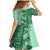 Polynesia Family Matching Mermaid Dress and Hawaiian Shirt Hibiscus and Hawaiian Tribal Tattoo Retro Style Green Color LT9 - Polynesian Pride