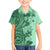 Polynesia Family Matching Off Shoulder Short Dress and Hawaiian Shirt Hibiscus and Hawaiian Tribal Tattoo Retro Style Green Color LT9 Son's Shirt Green - Polynesian Pride