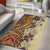 Polynesia Area Rug Hibiscus and Hawaiian Tribal Tattoo Retro Style Tan Color LT9 - Polynesian Pride