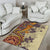 Polynesia Area Rug Hibiscus and Hawaiian Tribal Tattoo Retro Style Tan Color LT9 - Polynesian Pride