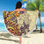 Polynesia Beach Blanket Hibiscus and Hawaiian Tribal Tattoo Retro Style Tan Color LT9 - Polynesian Pride