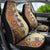 Polynesia Car Seat Cover Hibiscus and Hawaiian Tribal Tattoo Retro Style Tan Color LT9 - Polynesian Pride