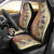 Polynesia Car Seat Cover Hibiscus and Hawaiian Tribal Tattoo Retro Style Tan Color LT9 - Polynesian Pride