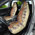 Polynesia Car Seat Cover Hibiscus and Hawaiian Tribal Tattoo Retro Style Tan Color LT9 - Polynesian Pride