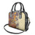 Polynesia Shoulder Handbag Hibiscus and Hawaiian Tribal Tattoo Retro Style Tan Color LT9 - Polynesian Pride