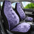 Polynesia Car Seat Cover Hibiscus and Hawaiian Tribal Tattoo Retro Style Violet Color LT9 - Polynesian Pride