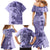 Polynesia Family Matching Mermaid Dress and Hawaiian Shirt Hibiscus and Hawaiian Tribal Tattoo Retro Style Violet Color LT9 - Polynesian Pride