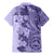 Polynesia Family Matching Mermaid Dress and Hawaiian Shirt Hibiscus and Hawaiian Tribal Tattoo Retro Style Violet Color LT9 - Polynesian Pride