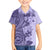 Polynesia Family Matching Off Shoulder Short Dress and Hawaiian Shirt Hibiscus and Hawaiian Tribal Tattoo Retro Style Violet Color LT9 Son's Shirt Violet - Polynesian Pride