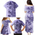 Polynesia Family Matching Puletasi Dress and Hawaiian Shirt Hibiscus and Hawaiian Tribal Tattoo Retro Style Violet Color LT9 - Polynesian Pride