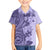 Polynesia Family Matching Short Sleeve Bodycon Dress and Hawaiian Shirt Hibiscus and Hawaiian Tribal Tattoo Retro Style Violet Color LT9 Son's Shirt Violet - Polynesian Pride