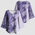 Polynesia Kimono Sleeve Blouse Hibiscus Hawaiian Tribal Tattoo Retro Violet - Polynesian Pride