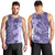 Polynesia Men Tank Top Hibiscus and Hawaiian Tribal Tattoo Retro Style Violet Color LT9 - Polynesian Pride