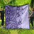 Polynesia Quilt Hibiscus and Hawaiian Tribal Tattoo Retro Style Violet Color LT9 - Polynesian Pride