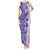 Polynesia Tank Maxi Dress Hibiscus and Hawaiian Tribal Tattoo Retro Style Violet Color LT9 Women Violet - Polynesian Pride