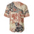 Hawaii Baseball Jersey Aloha Tribal Pattern Beige Version LT9 - Polynesian Pride