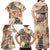 Hawaii Family Matching Off Shoulder Maxi Dress and Hawaiian Shirt Aloha Tribal Pattern Beige Version LT9 - Polynesian Pride