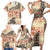 Hawaii Family Matching Short Sleeve Bodycon Dress and Hawaiian Shirt Aloha Tribal Pattern Beige Version LT9 - Polynesian Pride