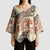 Hawaii Beige Version Kimono Sleeve Blouse Aloha Tribal Pattern - Polynesian Pride