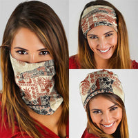 Hawaii Beige Version Neck Gaiter Aloha Tribal Pattern - Polynesian Pride