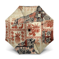 Hawaii Beige Version Umbrella Aloha Tribal Pattern - Polynesian Pride