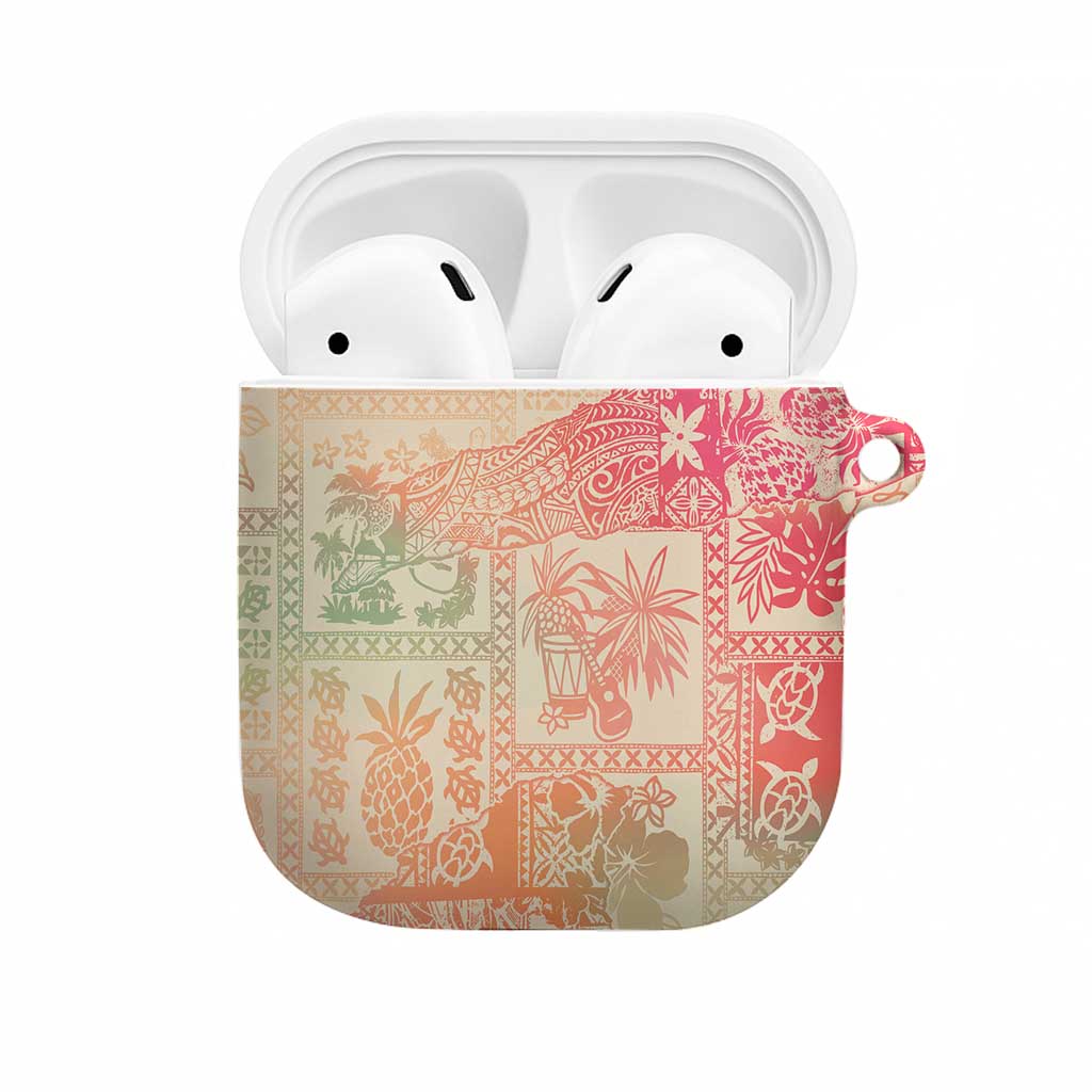 Hawaii Sweat Pink Ombre AirPods Case Aloha Tribal Pattern LT9 Pink - Polynesian Pride