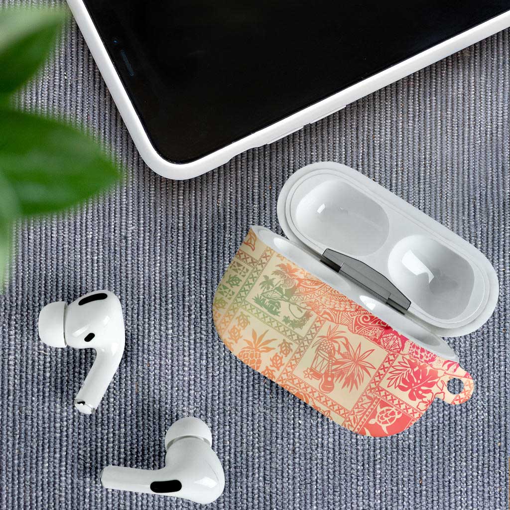 Hawaii Sweat Pink Ombre AirPods Case Aloha Tribal Pattern LT9 - Polynesian Pride