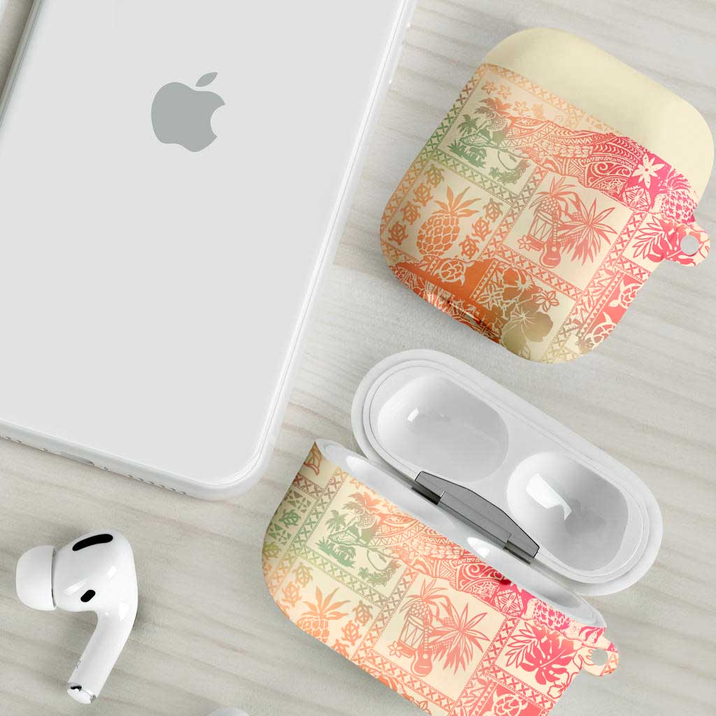 Hawaii Sweat Pink Ombre AirPods Case Aloha Tribal Pattern LT9 - Polynesian Pride