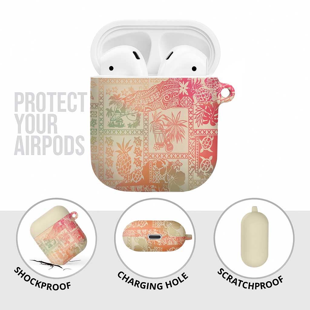Hawaii Sweat Pink Ombre AirPods Case Aloha Tribal Pattern LT9 - Polynesian Pride