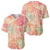 Hawaii Baseball Jersey Aloha Tribal Pattern Sweat Pink Ombre LT9 - Polynesian Pride