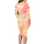 Hawaii Family Matching Long Sleeve Bodycon Dress and Hawaiian Shirt Aloha Tribal Pattern Sweat Pink Ombre LT9 - Polynesian Pride