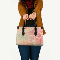 Hawaii Sweat Pink Ombre Leather Bag Aloha Tribal Pattern - Polynesian Pride