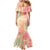 Hawaii Mermaid Dress Aloha Tribal Pattern Sweat Pink Ombre LT9 - Polynesian Pride