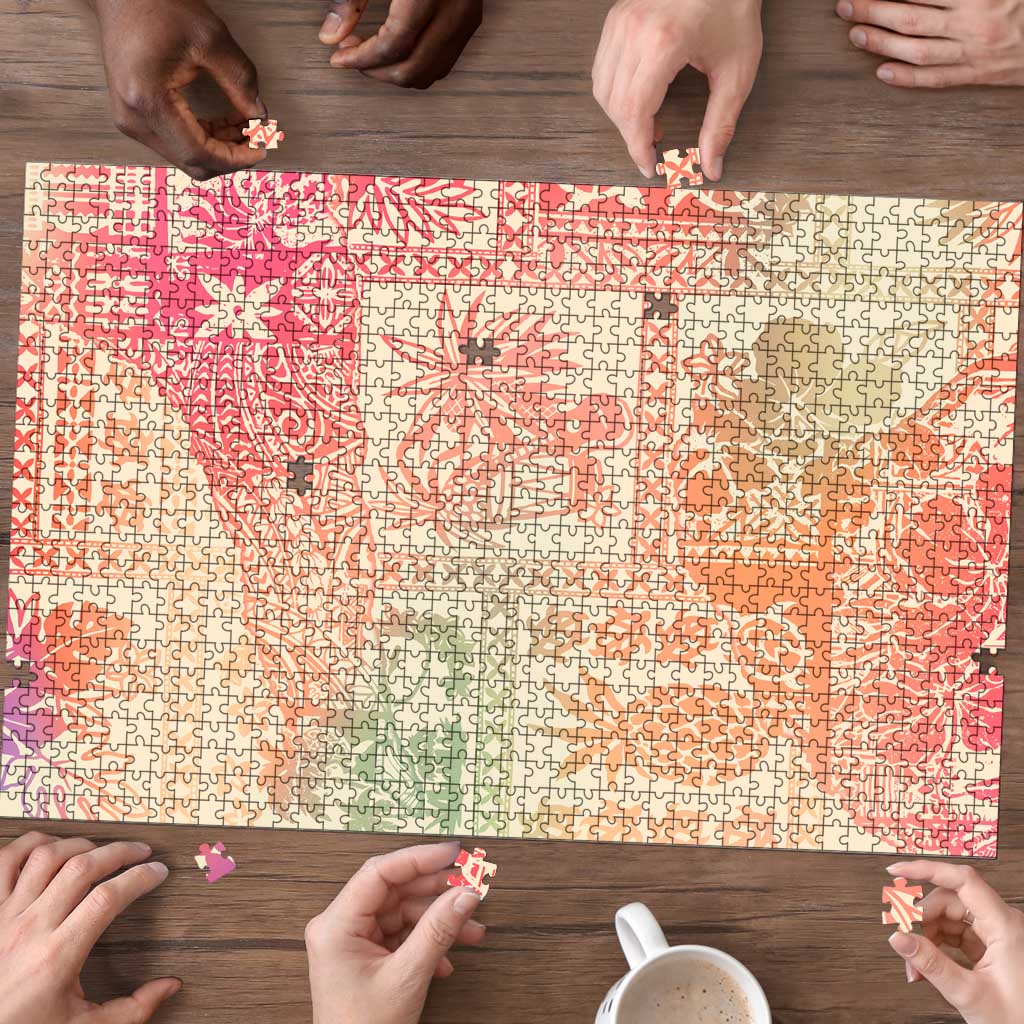 Hawaii Sweat Pink Ombre Puzzle Aloha Tribal Pattern LT9 - Polynesian Pride
