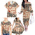 Aloha Hawaii Christmas Family Matching Off Shoulder Long Sleeve Dress and Hawaiian Shirt Mele Kalikimaka Tapa Tribal Retro Style LT9 - Polynesian Pride