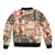 Aloha Hawaii Christmas Sleeve Zip Bomber Jacket Mele Kalikimaka Tapa Tribal Retro Style LT9 - Polynesian Pride