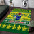 Cook Islands Christmas Area Rug Santa Beach Meri Kiritimiti LT9 Green - Polynesian Pride