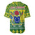 Cook Islands Christmas Baseball Jersey Santa Beach Meri Kiritimiti LT9 - Polynesian Pride