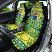 Cook Islands Christmas Car Seat Cover Santa Beach Meri Kiritimiti LT9 - Polynesian Pride