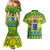 Cook Islands Christmas Couples Matching Mermaid Dress and Hawaiian Shirt Santa Beach Meri Kiritimiti LT9 - Polynesian Pride