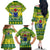 Cook Islands Christmas Family Matching Off Shoulder Long Sleeve Dress and Hawaiian Shirt Santa Beach Meri Kiritimiti LT9 - Polynesian Pride